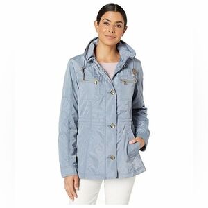 Vince Camuto Water Resistant Cinched Waist Utility Windbreaker Spring Jacket M